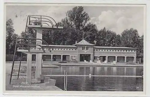 51708 Ak Jauer städtisches Wiesenstrandbad 1939