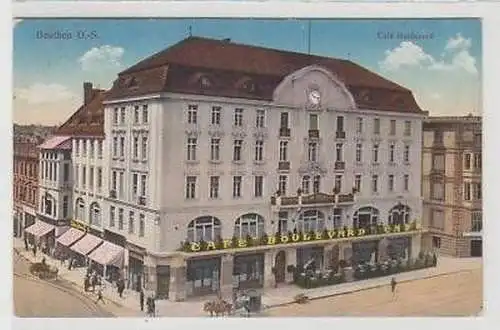 41526 Ak Beuthen O.S. Café Boulevard um 1930