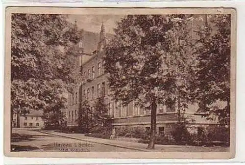 34825 Ak Haynau in Schlesien städt. Realschule um 1930