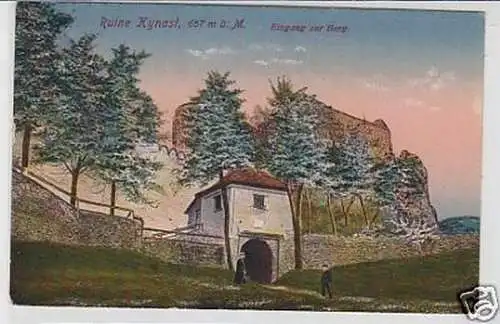 35806 Ak Ruine Kynast Eingang zur Burg 1940