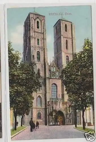 33957 Ak Breslau in Schlesien Dom 1914