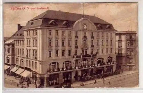 30045 Ak Beuthen O.S. Café Boulevard um 1930