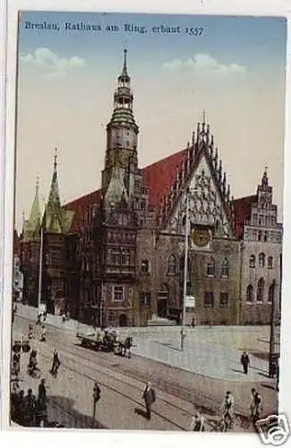 31434 Ak Breslau Rathaus am Ring 1939