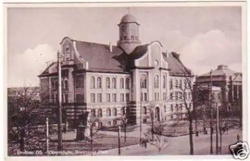 29368 Ak Beuthen in Oberschlesien Oberschule 1942