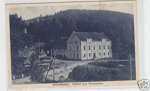 25804 Ak Schmidtsdorf Gasthof zum Reichmacher 1929