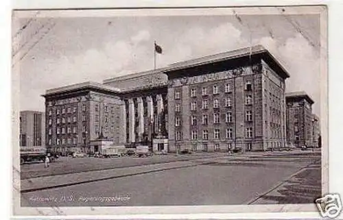 27160 Ak Kattowitz Oberschlesien Regierungsgebäude 1941