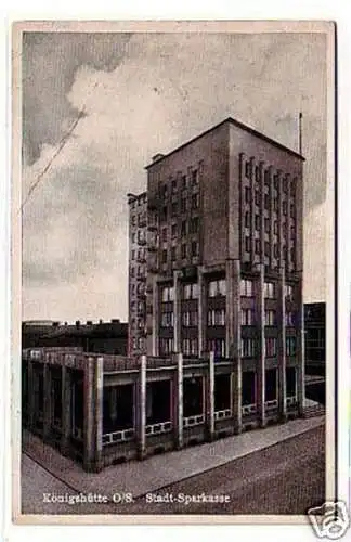 29014 Ak Königshütte O/ S. Stadt-Sparkasse 1941