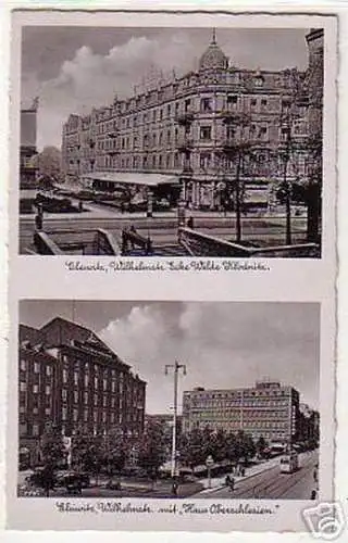 18050 Mehrbild Ak Gleiwitz Wilhelmstrasse usw. um 1940