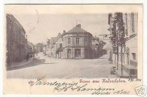 03659 Ak Gruß aus Hadersleben Straßenansicht 1900