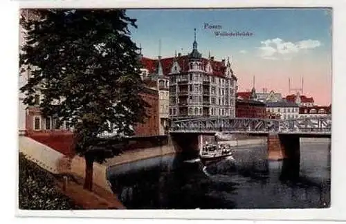 40918 Ak Posen Wallischeibrücke 1919