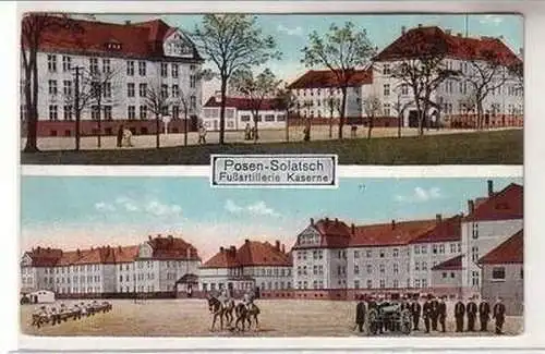 21071 Ak Posen-Solatsch Fußartillerie Kaserne 1916