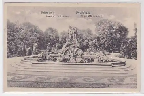 89128 AK Bromberg Monumentalbrunnen - Bydgoszcz Potop (Monument) 1929