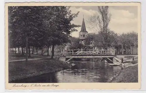 94432 Feldpost Ak Dramburg in Pommern Drawsko Pomorskie Partie an der Drage 1940