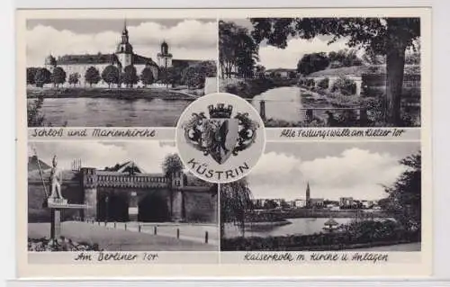 69926 AK Küstrin (Kostrzyn nad Odra) - Schloß, Marienkirche, Berliner Tor