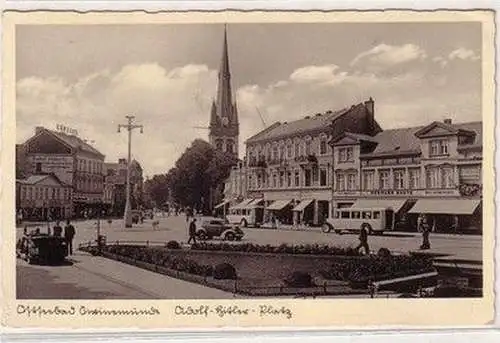 60470 Ak Ostseebad Swinemünde Stadtansicht 1937