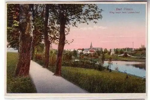 61555 Ak Bad Polzin Polczyn-Zdrój Weg nach dem Louisenbad 1928