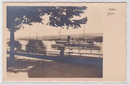 63049 Foto Ak Stettin Szczecin Hafen mit Dampfer um 1930