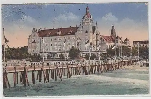 65846 Ak Kolberg Strandschloß 1920