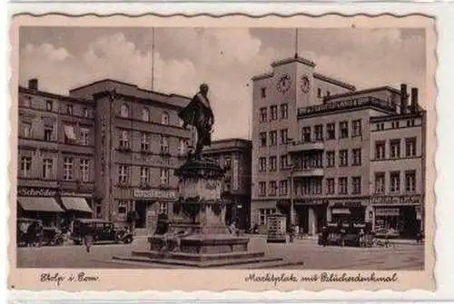 49940 Ak Stolp in Pommern Blücherdenkmal um 1940