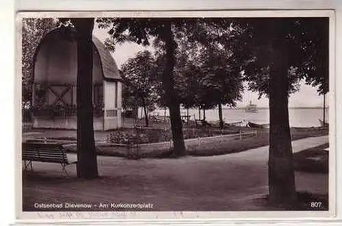 44513 Ak Ostseebad Dievenow am Kurkonzertplatz 1938