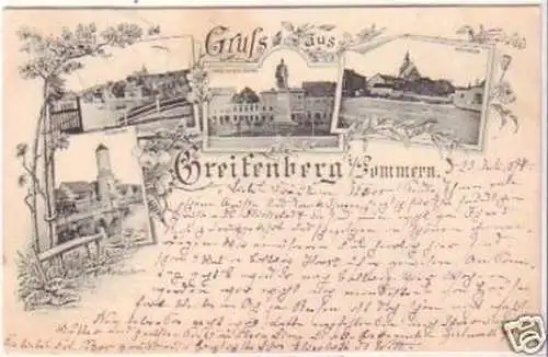 21846 Mehrbild Ak Gruß aus Greifenberg in Pommern 1897