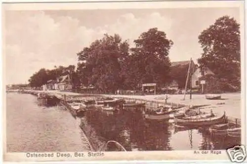 16643 Ak Ostseebad Deep an der Rega um 1920