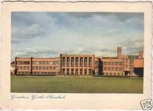 21376 Ak Graudenz Goethe Oberschule um 1940