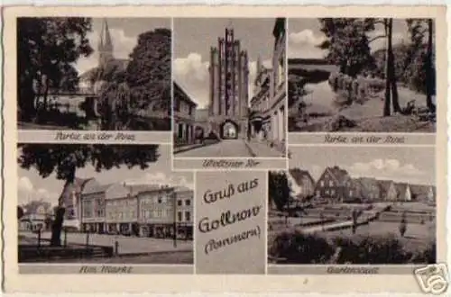 07409 Mehrbild Ak Gruß aus Gollnow Pommern 1942