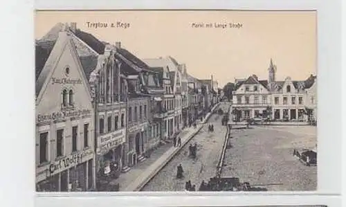 11623 Ak Treptow an der Rega Lange Straße um 1910