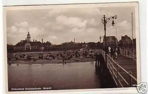 04099 Ak Ostseebad Swinemünde Strand 1932