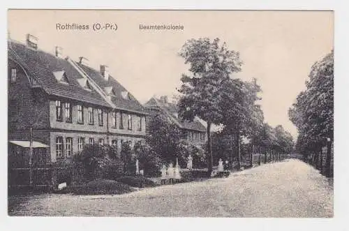 81510 Ak Rothfliess O.-Pr. Beamtenkolonie um 1920