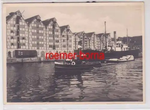 84493 Foto Ak Königsberg Pr. Alte Speicher und Hundegatt um 1940