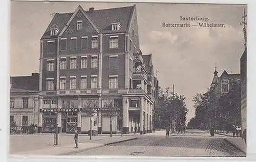 65727 Feldpost Ak Insterburg Buttermarkt Wilhelmstrasse 1915