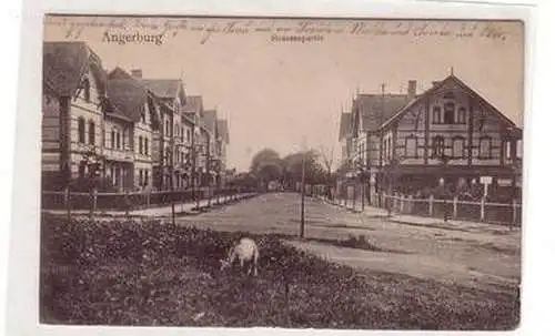 54371 Feldpost Ak Angerburg Strassenpartie 1914