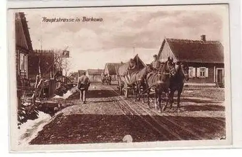 46183 Ak Borkowo in Ostpreußen Hauptstraße um 1915