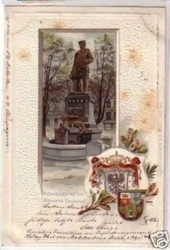 34140 Präge-Ak Königsberg i. Pr. Bismarck Denkmal 1902