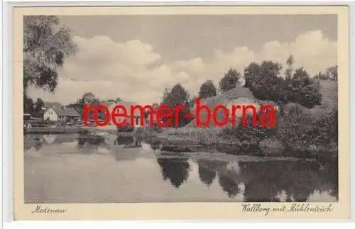 24820 Feldpost Ak Medenau Logwino Wallberg mit Mühlenteich 1939