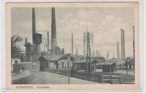 90604 Ak Witkowitz Vítkovice (Ostrava) Hochöfen um 1930