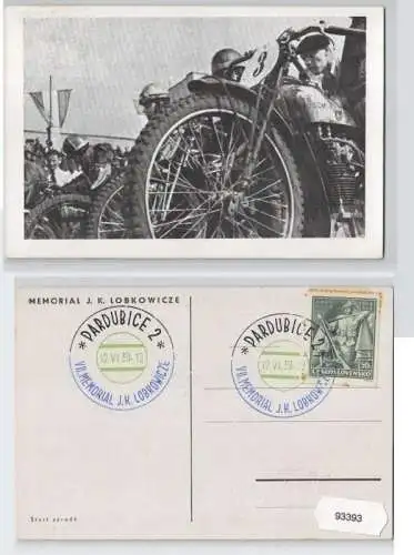 93393 Ak Motorradrennen Pardubice VII. Memorial J.K. Lobkowicze 1939