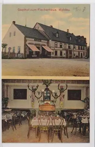 88778 Mehrbild Ak Moldau Gasthof zum Fischerhaus um 1910