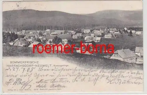 80487 Ak Sommerfrische Harrachsdorf-Neuwelt Riesengebirge 1905