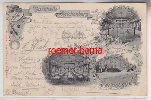 72368 Mehrbild Ak Turnhalle Reichenberg 1900