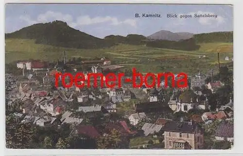 73318 Ak Böhmisch Kamnitz Ceská Kamenice Blick gegen Sattelsberg um 1910