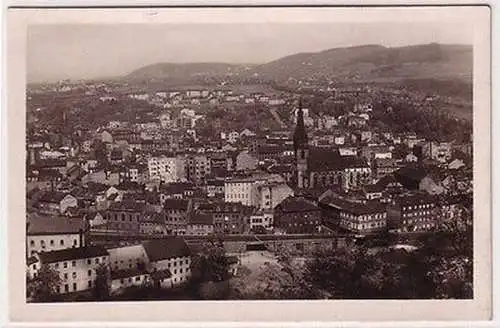 67381 Feldpost Ak Aussig Ústí nad Labem Totalansicht 1942