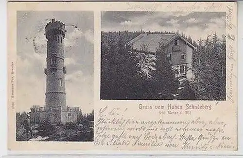 61672 Mehrbild Ak Gruß vom Hohen Schneeberg (750 Meter über dem Meer) 1904