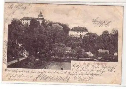 59730 Ak Gruß aus Grafenstein in Böhmen 1903