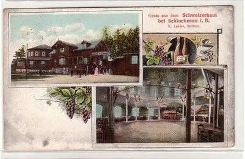 60036 Ak Gruß aus dem Schweizerhaus bei Schluckenau in Böhmen 1911