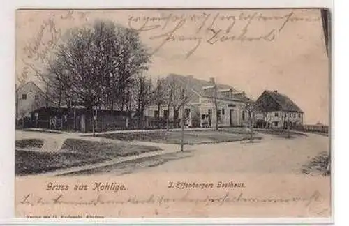 55829 Ak Gruß aus Kohlige J. Effenbergers Gasthaus 1908