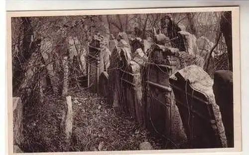 57702 Judaika Ak Prag Jüdischer Friedhof mit Grabsteinen um 1930