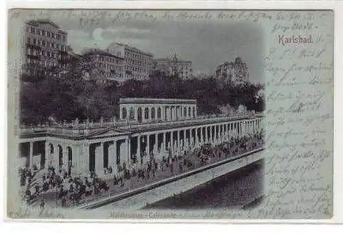 47335 Mondscheinkarte Karlsbad Mühlbrunnen Colonnade